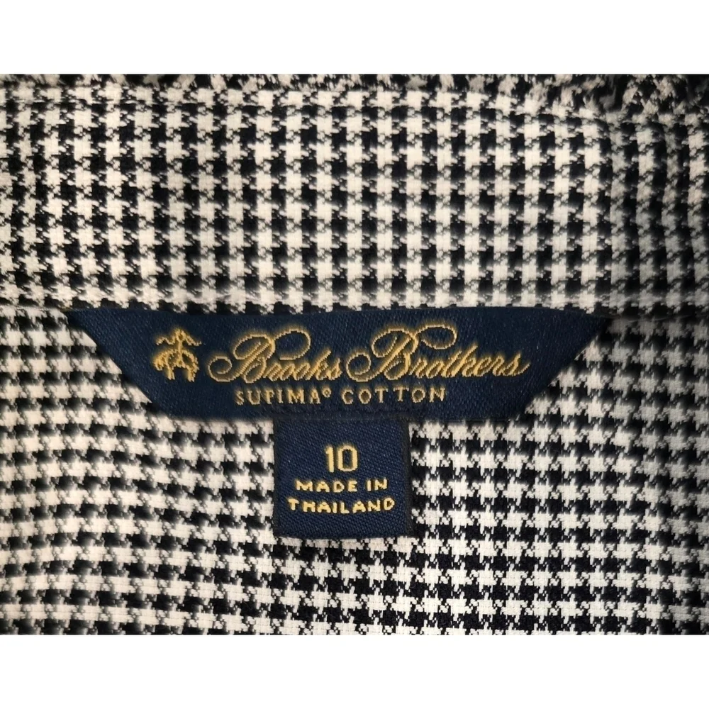 Brooks Brothers Women’s 6 Ruffle-Collar Stretch Supima Cotton Shirt Size 10 - Picture 8 of 9